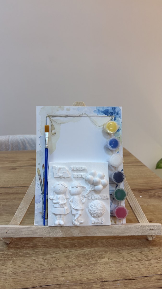 Dünya Barışı Alçı Boyama Seti – Eğitici Sanat Aktivitesi